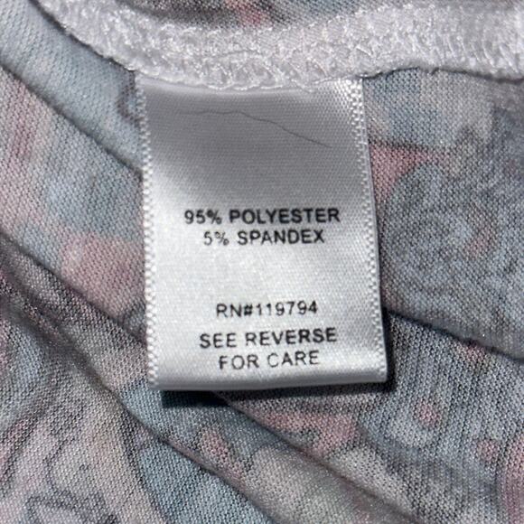 World Unity Cold Shoulder Paisley Print Boho Top Size XL Multi Soft Knit Blouse - Picture 12 of 13